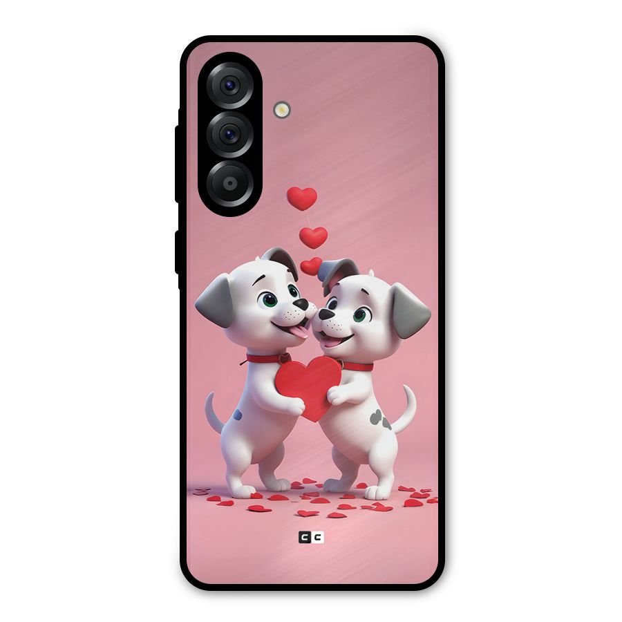 Two Puppies Together Metal Back Case for Galaxy A56