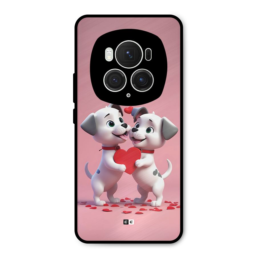 Two Puppies Together Metal Back Case for Honor Magic6 Pro