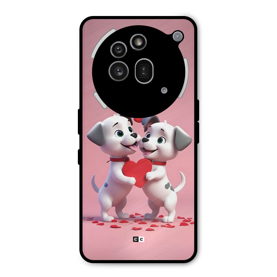 Two Puppies Together Metal Back Case for Nothing Phone 3a Pro