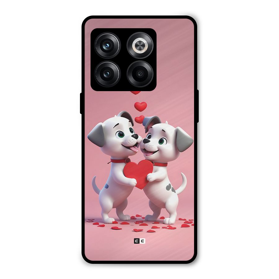 Two Puppies Together Metal Back Case for OnePlus 10T
