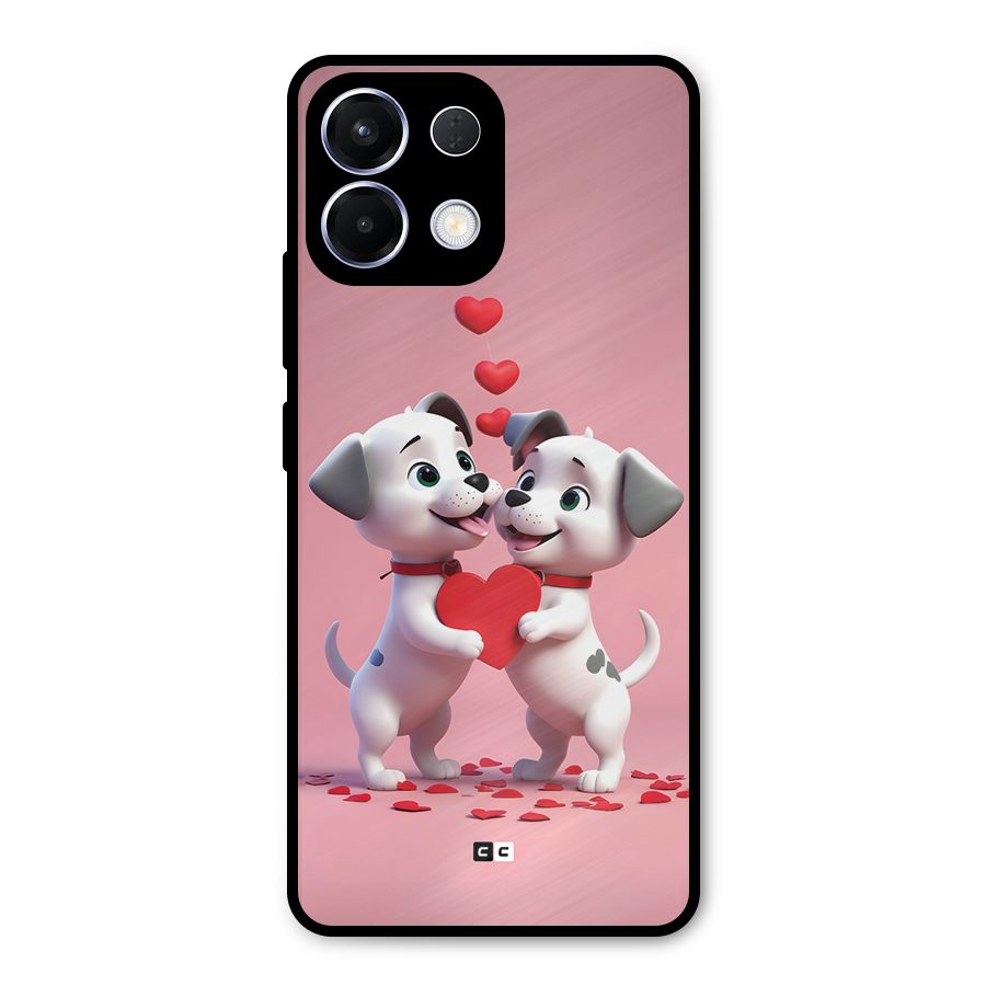 Two Puppies Together Metal Back Case for Oppo K13