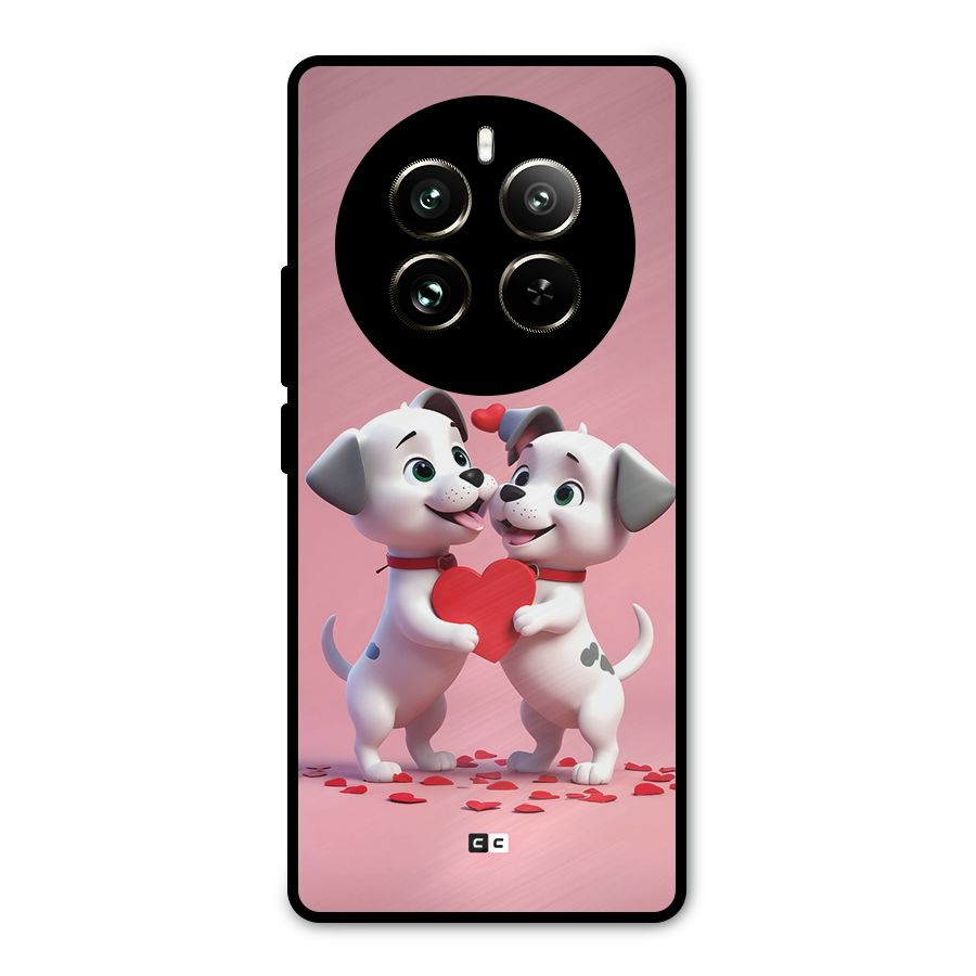 Two Puppies Together Metal Back Case for Realme 12 Pro