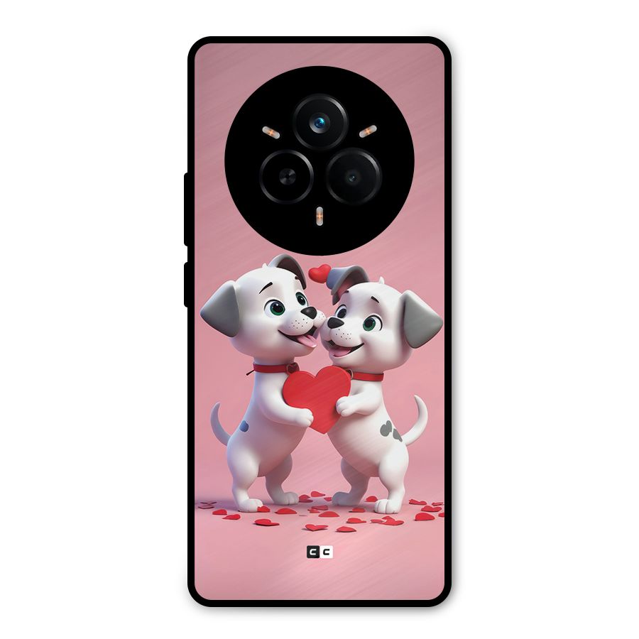 Two Puppies Together Metal Back Case for Realme 14 Pro