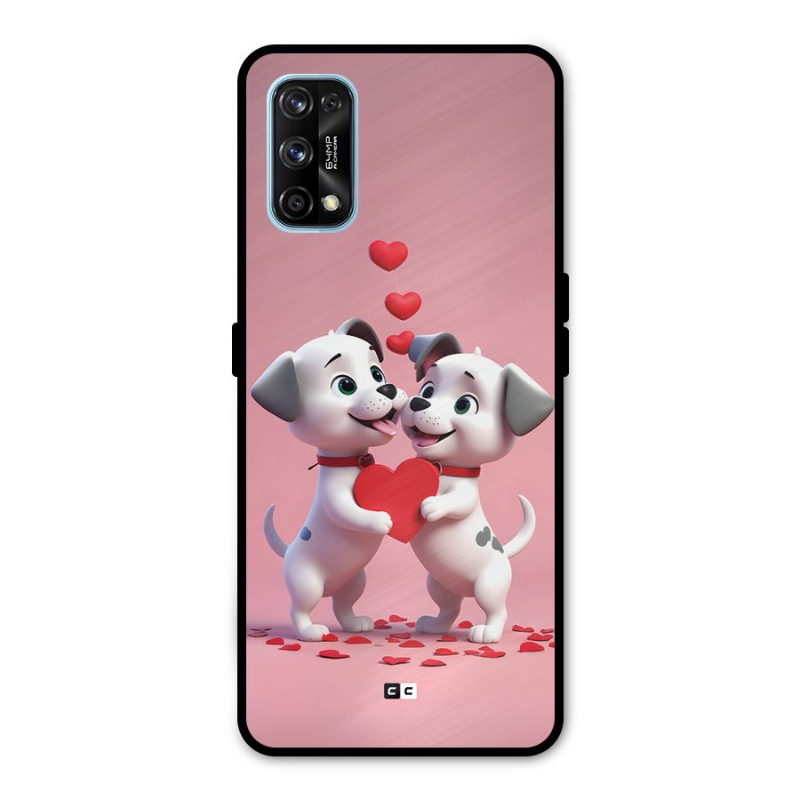 Two Puppies Together Metal Back Case for Realme 7 Pro