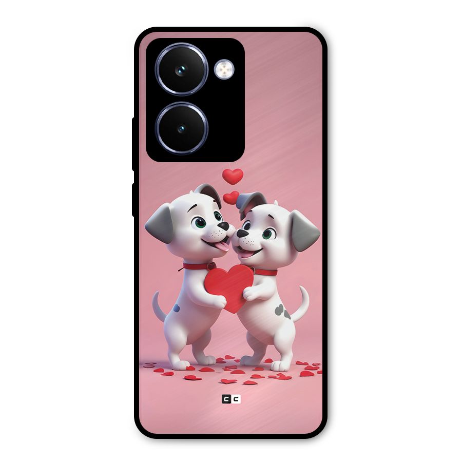 Two Puppies Together Metal Back Case for Realme P3 Ultra