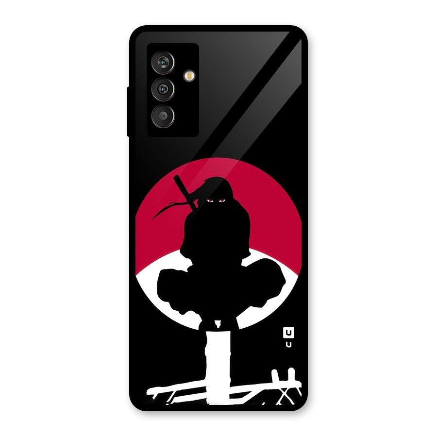 Uchiha Itachi Minimalist Glass Back Case for Galaxy M13
