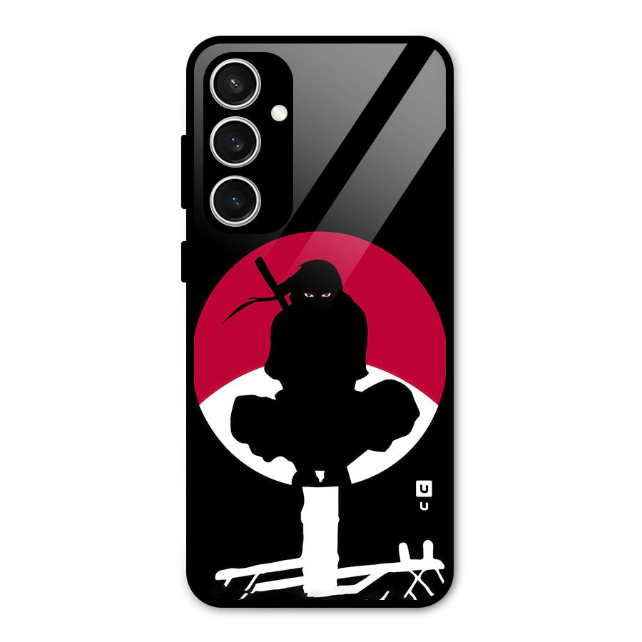Uchiha Itachi Minimalist Glass Back Case for Galaxy S23 FE