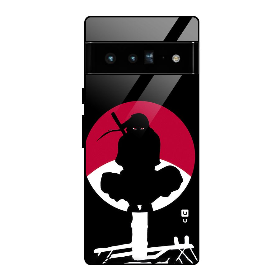 Uchiha Itachi Minimalist Glass Back Case for Google Pixel 6 Pro