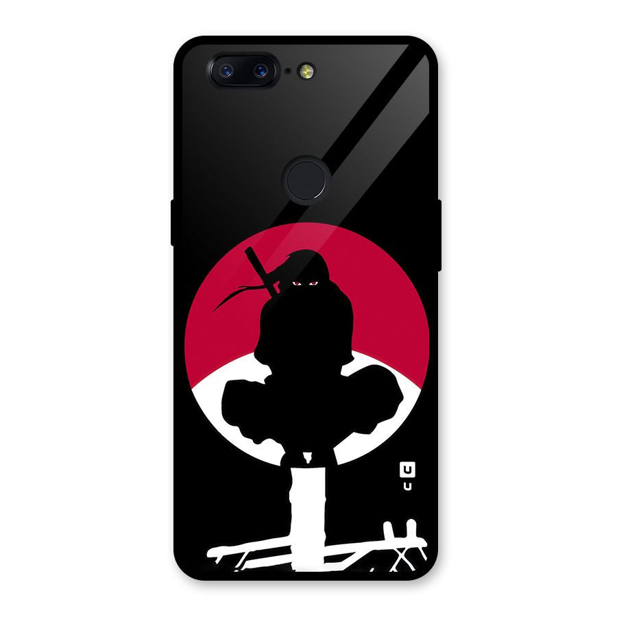Uchiha Itachi Minimalist Glass Back Case for OnePlus 5T