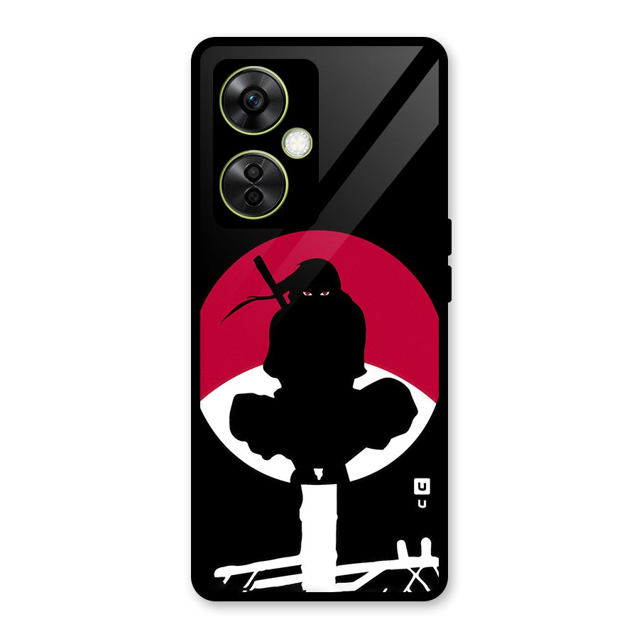 Uchiha Itachi Minimalist Glass Back Case for OnePlus Nord CE 3 Lite