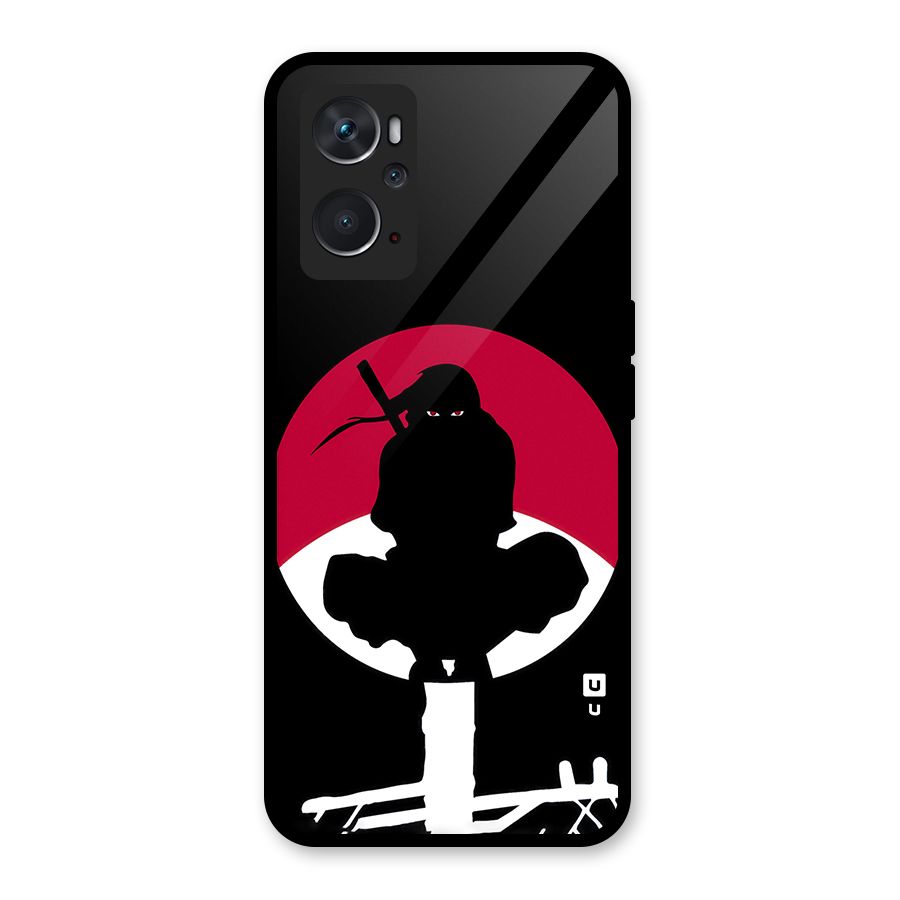 Uchiha Itachi Minimalist Glass Back Case for Oppo K10 4G