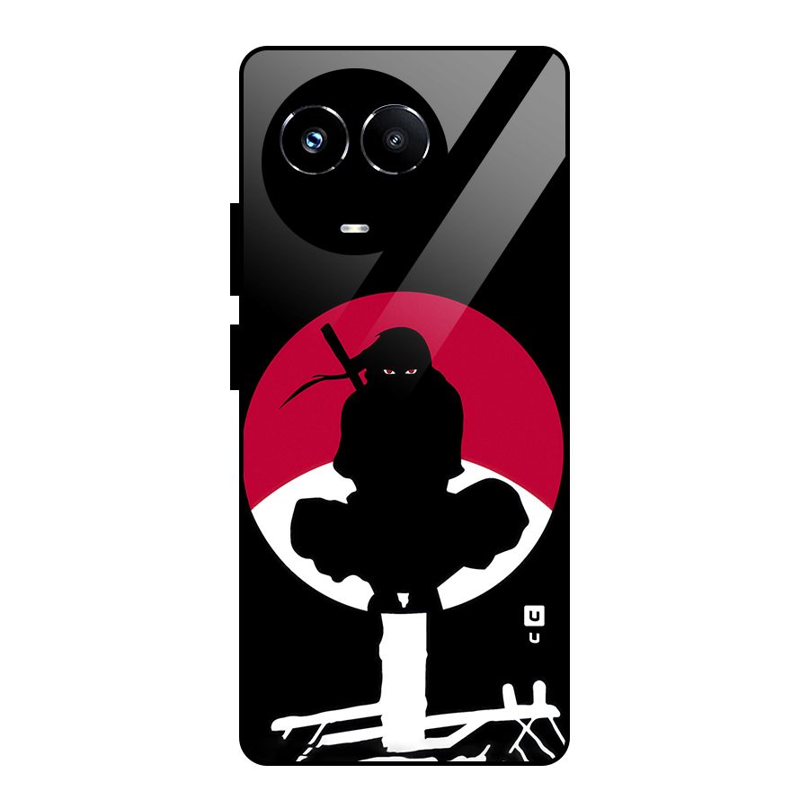 Uchiha Itachi Minimalist Glass Back Case for Realme 11X