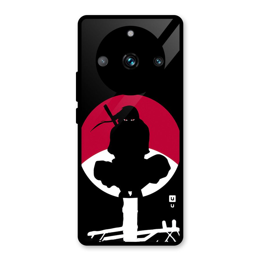Uchiha Itachi Minimalist Glass Back Case for Realme 11 Pro Plus