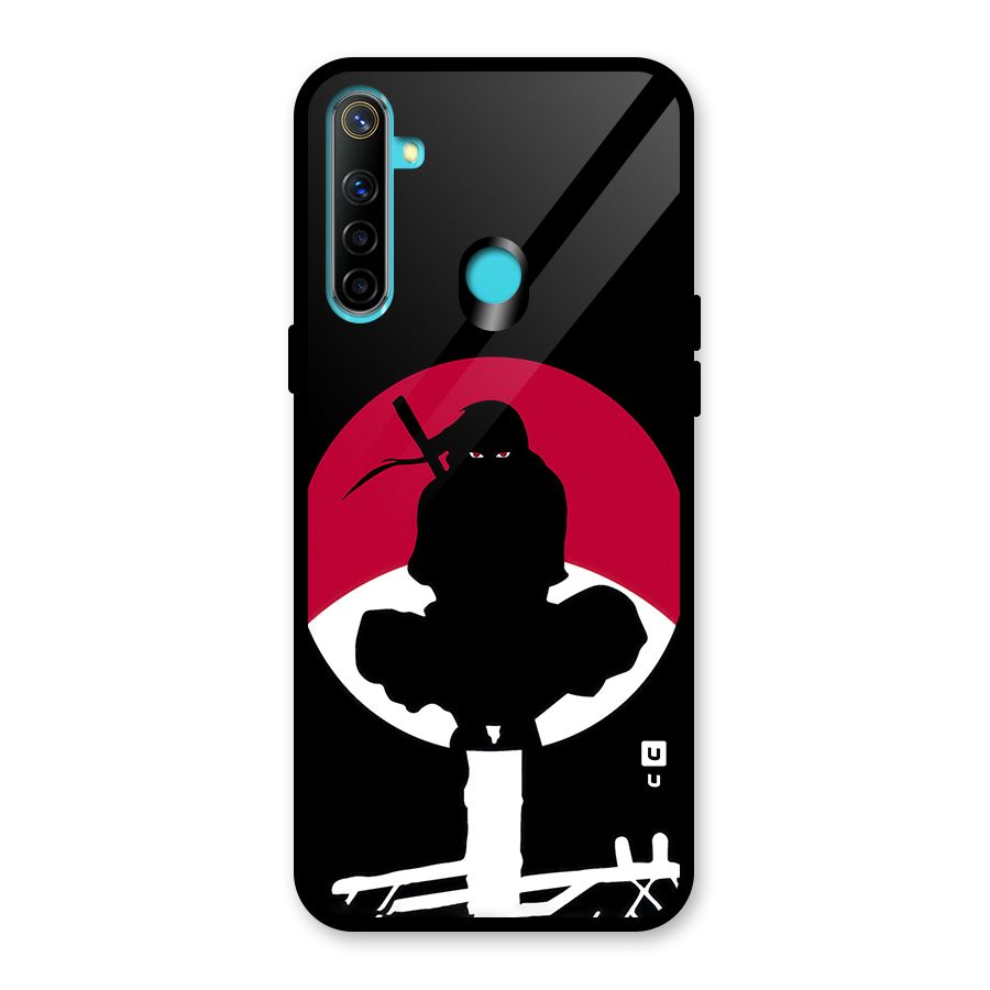 Uchiha Itachi Minimalist Glass Back Case for Realme Narzo 10