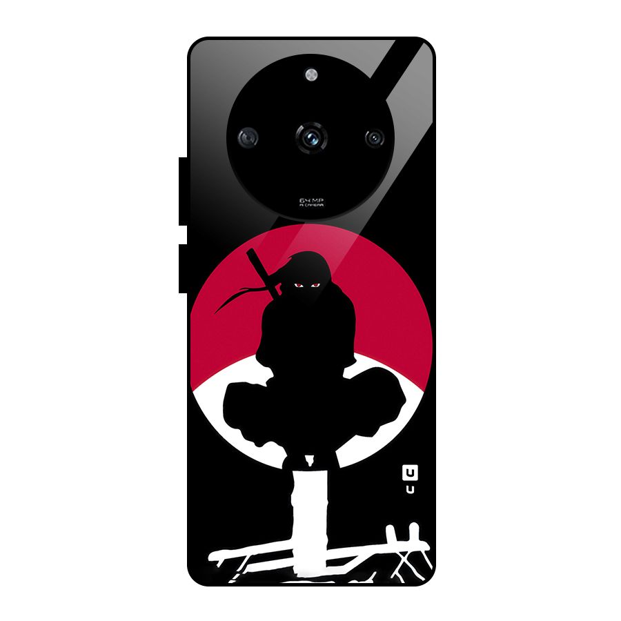 Uchiha Itachi Minimalist Glass Back Case for Realme Narzo 60 5G