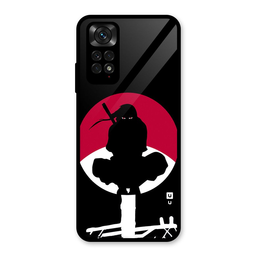 Uchiha Itachi Minimalist Glass Back Case for Redmi Note 11S