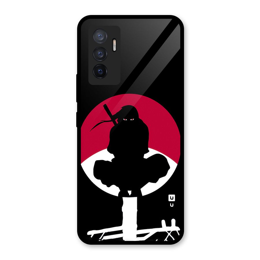 Uchiha Itachi Minimalist Glass Back Case for Vivo V23e