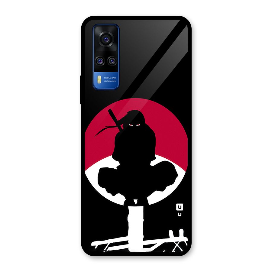 Uchiha Itachi Minimalist Glass Back Case for Vivo Y31