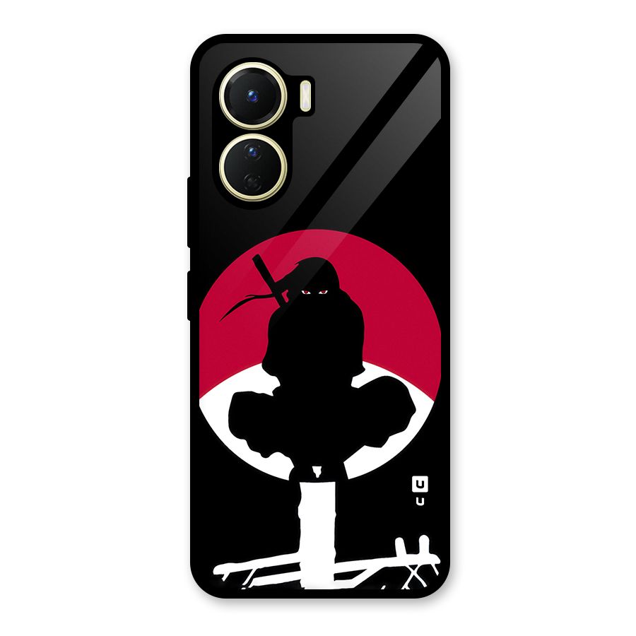 Uchiha Itachi Minimalist Glass Back Case for Vivo Y56