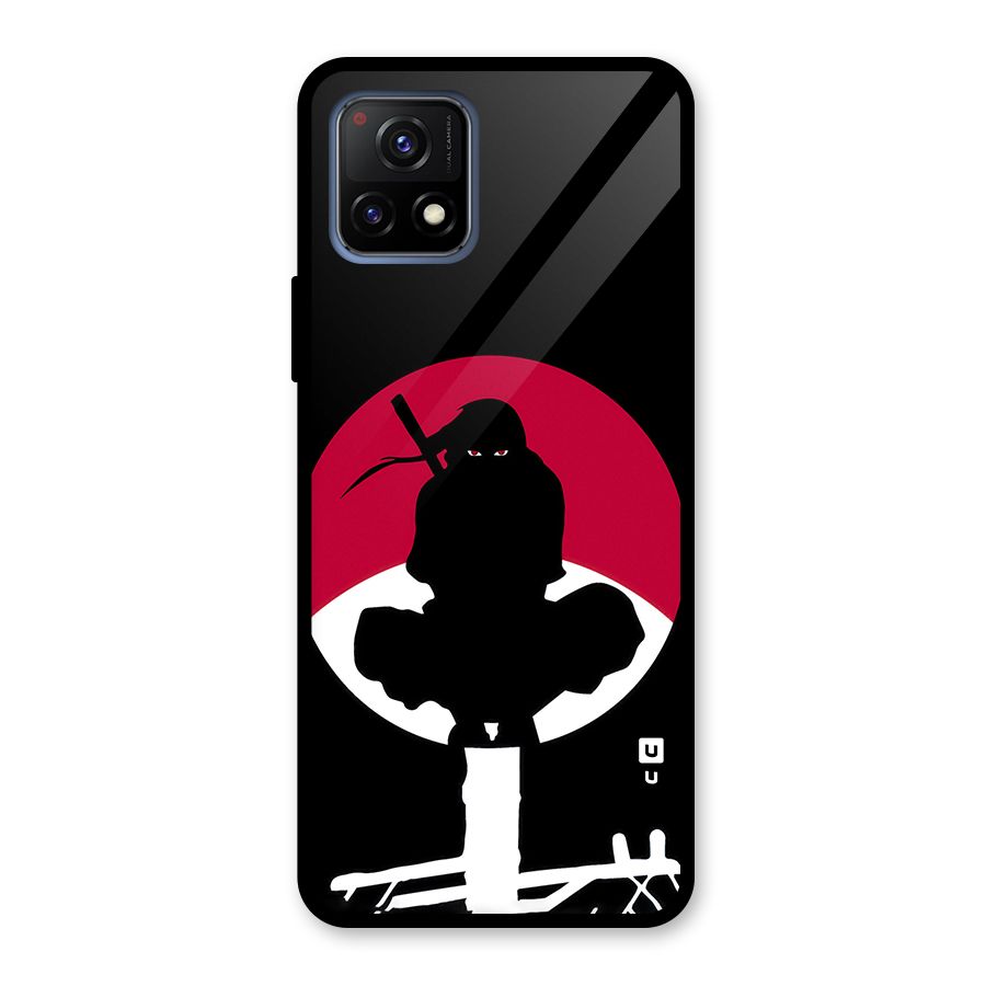 Uchiha Itachi Minimalist Glass Back Case for Vivo Y72 5G