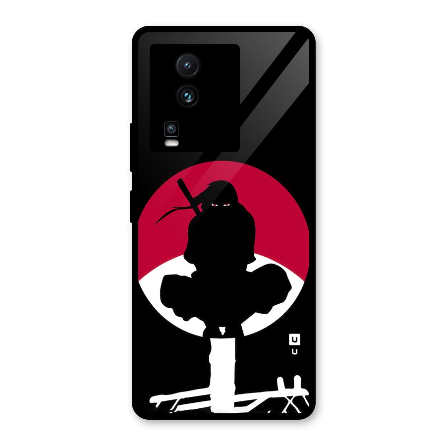 Uchiha Itachi Minimalist Glass Back Case for Vivo iQOO Neo 7 Pro