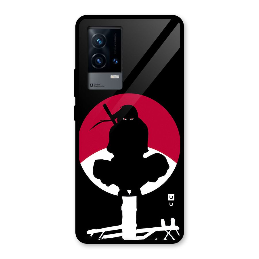 Uchiha Itachi Minimalist Glass Back Case for iQOO 9 5G