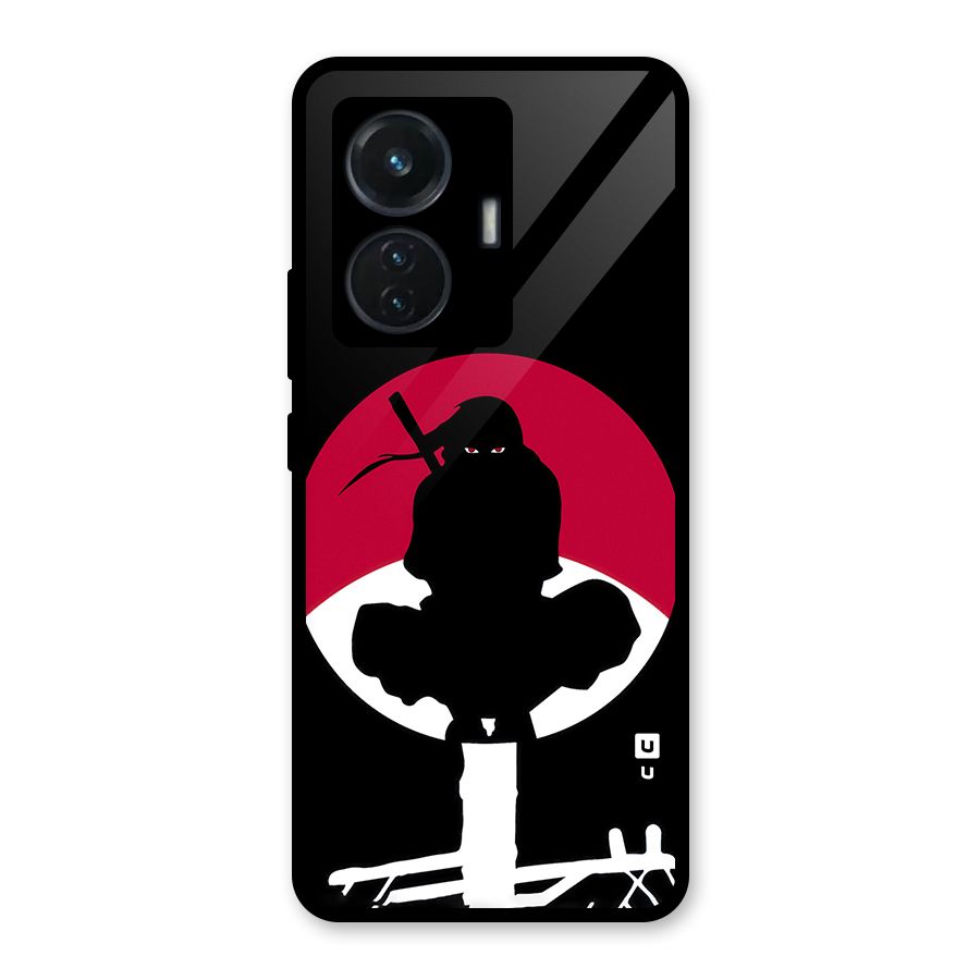 Uchiha Itachi Minimalist Glass Back Case for iQOO Z6 44W