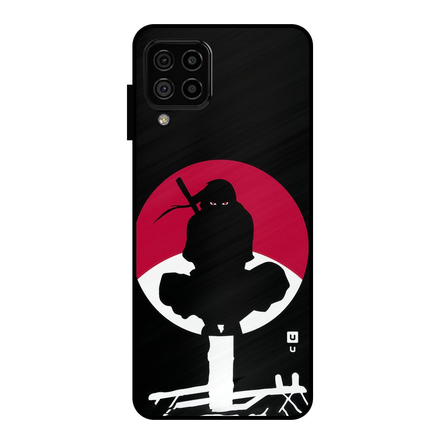 Uchiha Itachi Minimalist Metal Back Case for Galaxy A22 4G