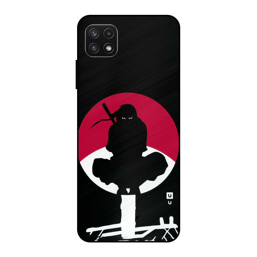Uchiha Itachi Minimalist Metal Back Case for Galaxy A22 5G