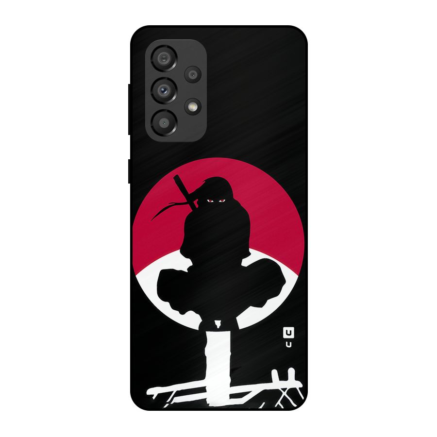 Uchiha Itachi Minimalist Metal Back Case for Galaxy A33 5G