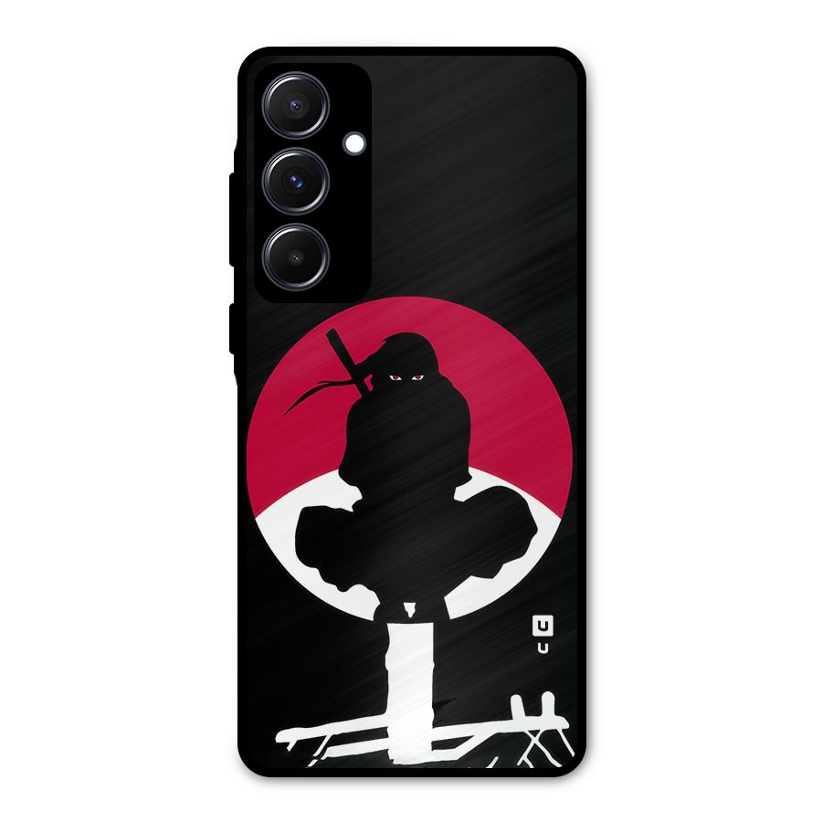 Uchiha Itachi Minimalist Metal Back Case for Galaxy A55