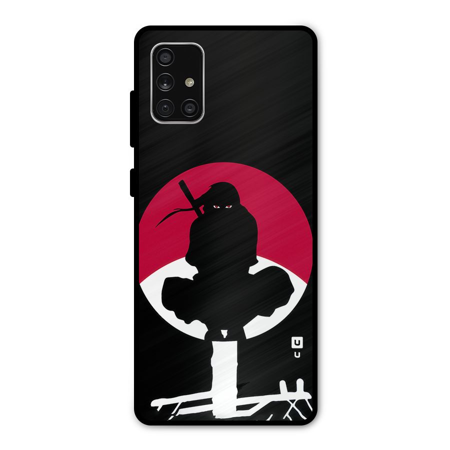 Uchiha Itachi Minimalist Metal Back Case for Galaxy A71
