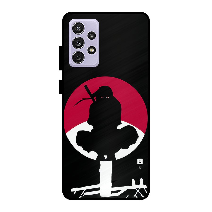 Uchiha Itachi Minimalist Metal Back Case for Galaxy A72