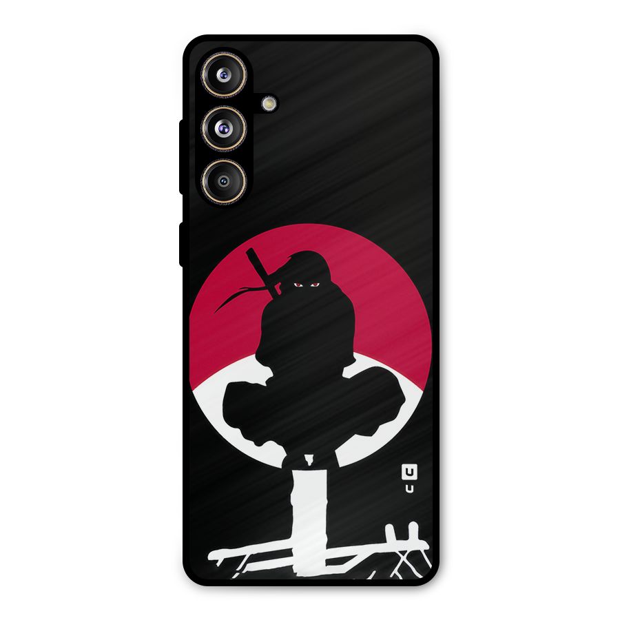 Uchiha Itachi Minimalist Metal Back Case for Galaxy F55