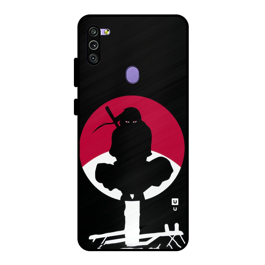 Uchiha Itachi Minimalist Metal Back Case for Galaxy M11