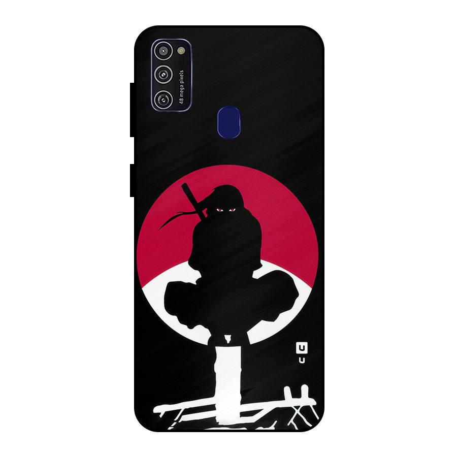 Uchiha Itachi Minimalist Metal Back Case for Galaxy M30s