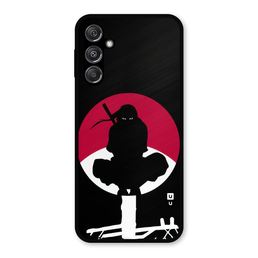 Uchiha Itachi Minimalist Metal Back Case for Galaxy M34 5G
