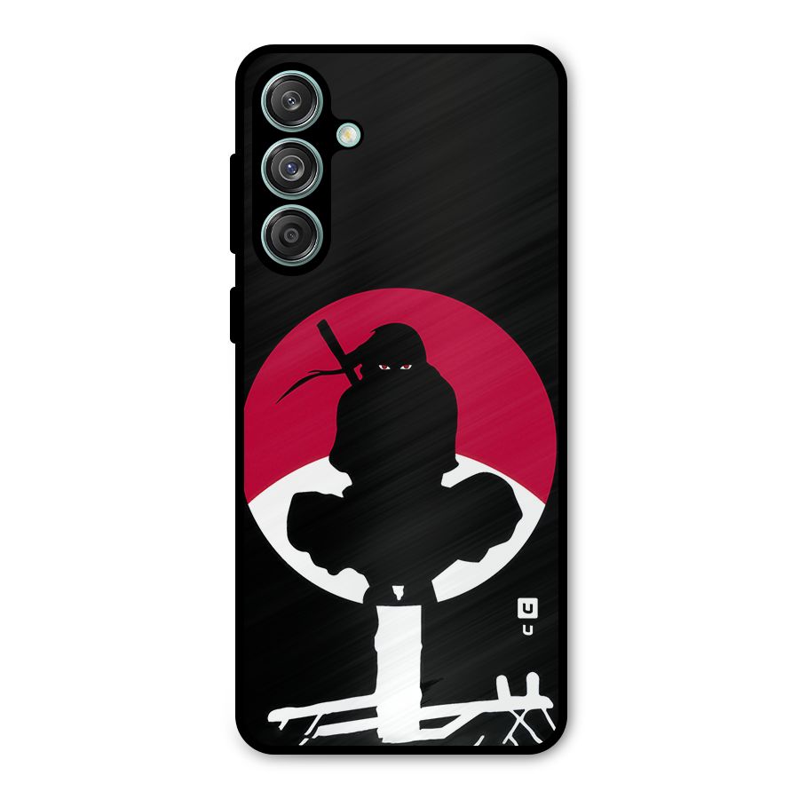 Uchiha Itachi Minimalist Metal Back Case for Galaxy M55 5G
