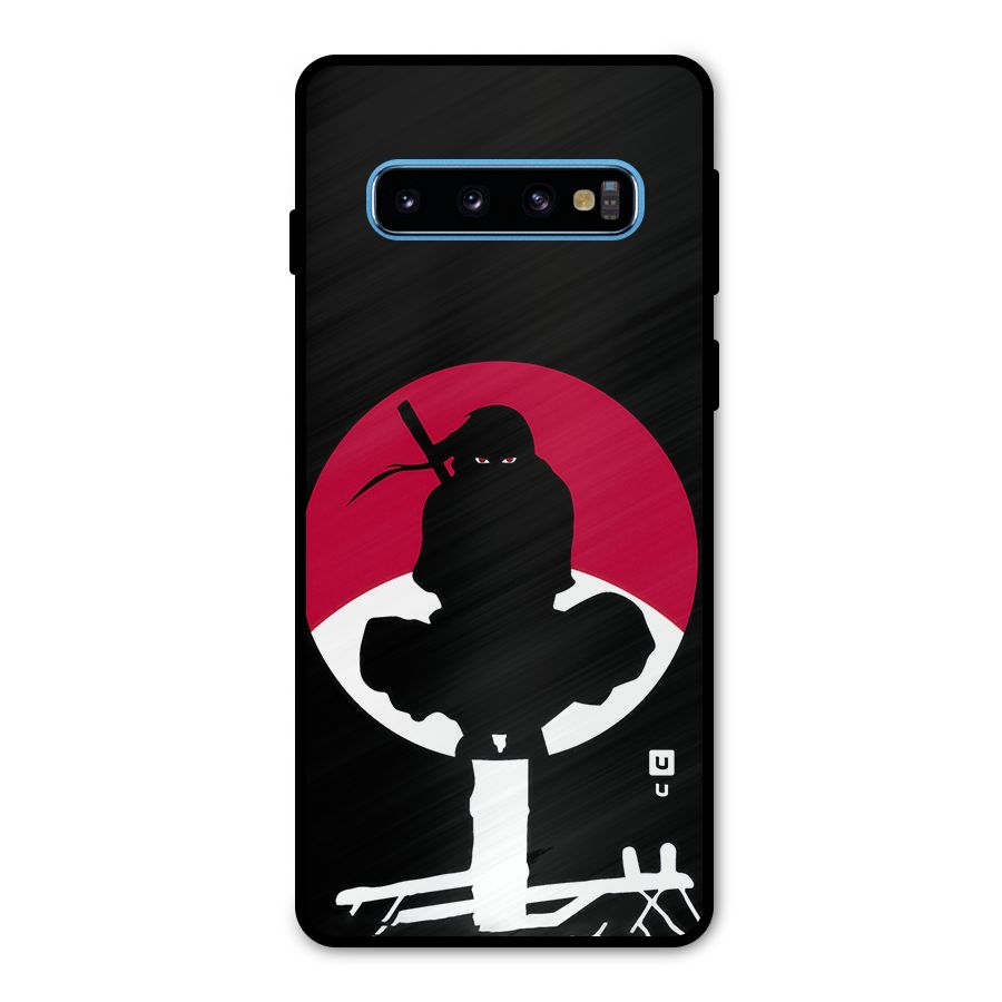 Uchiha Itachi Minimalist Metal Back Case for Galaxy S10