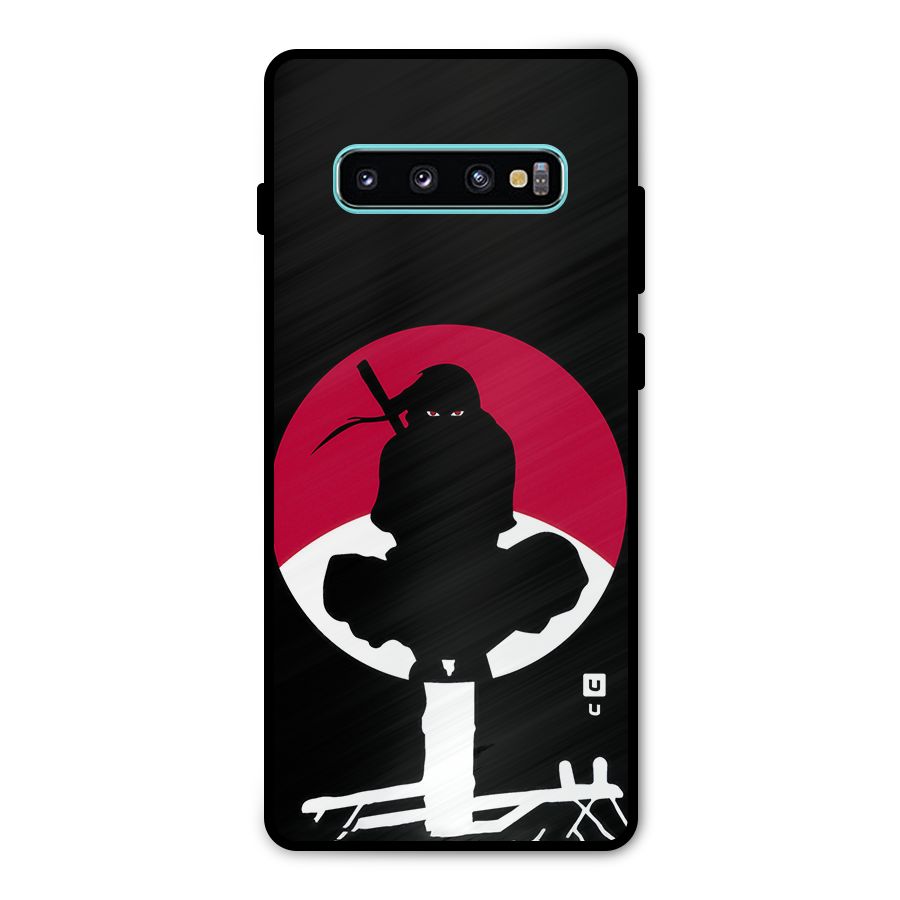 Uchiha Itachi Minimalist Metal Back Case for Galaxy S10 Plus