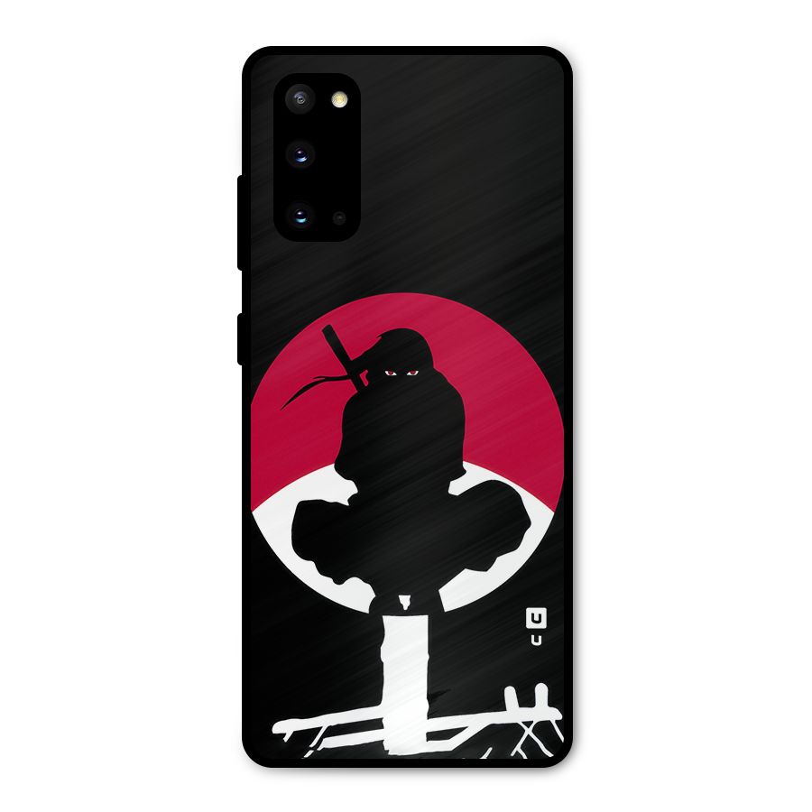 Uchiha Itachi Minimalist Metal Back Case for Galaxy S20