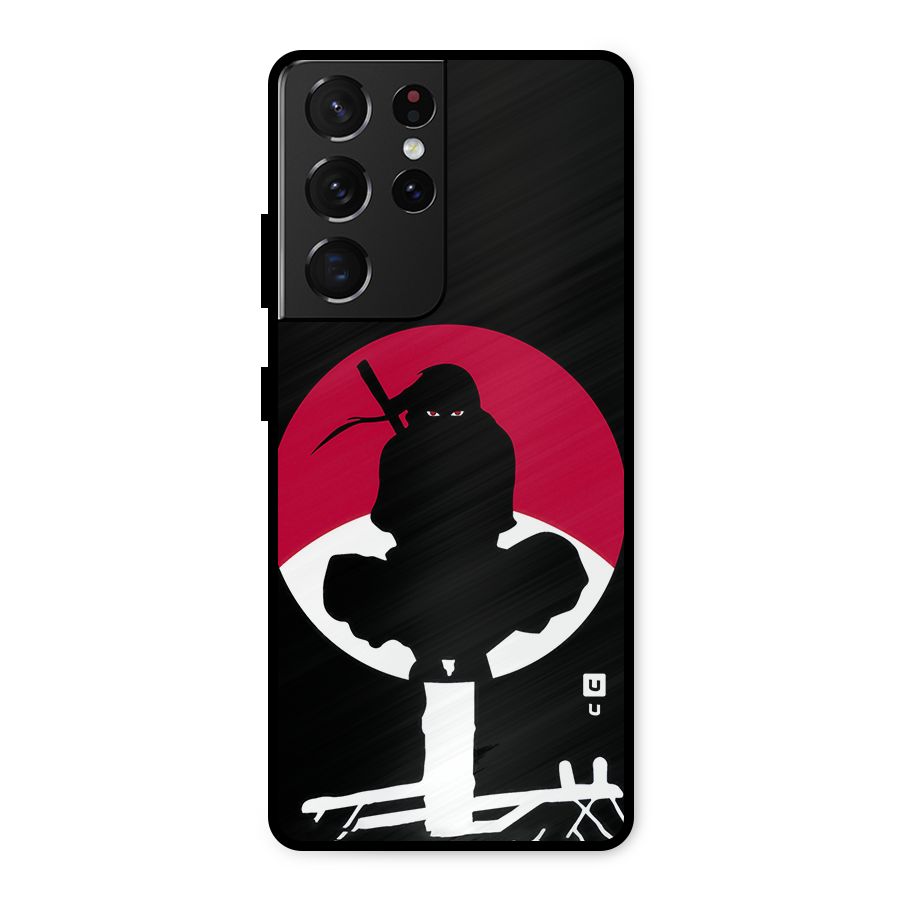 Uchiha Itachi Minimalist Metal Back Case for Galaxy S21 Ultra 5G