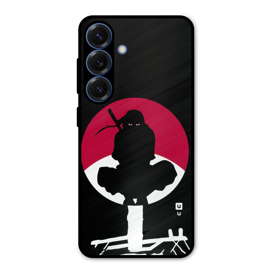 Uchiha Itachi Minimalist Metal Back Case for Galaxy S25