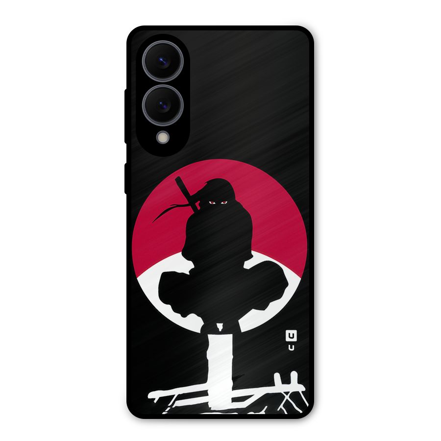 Uchiha Itachi Minimalist Metal Back Case for Galaxy S25 Edge