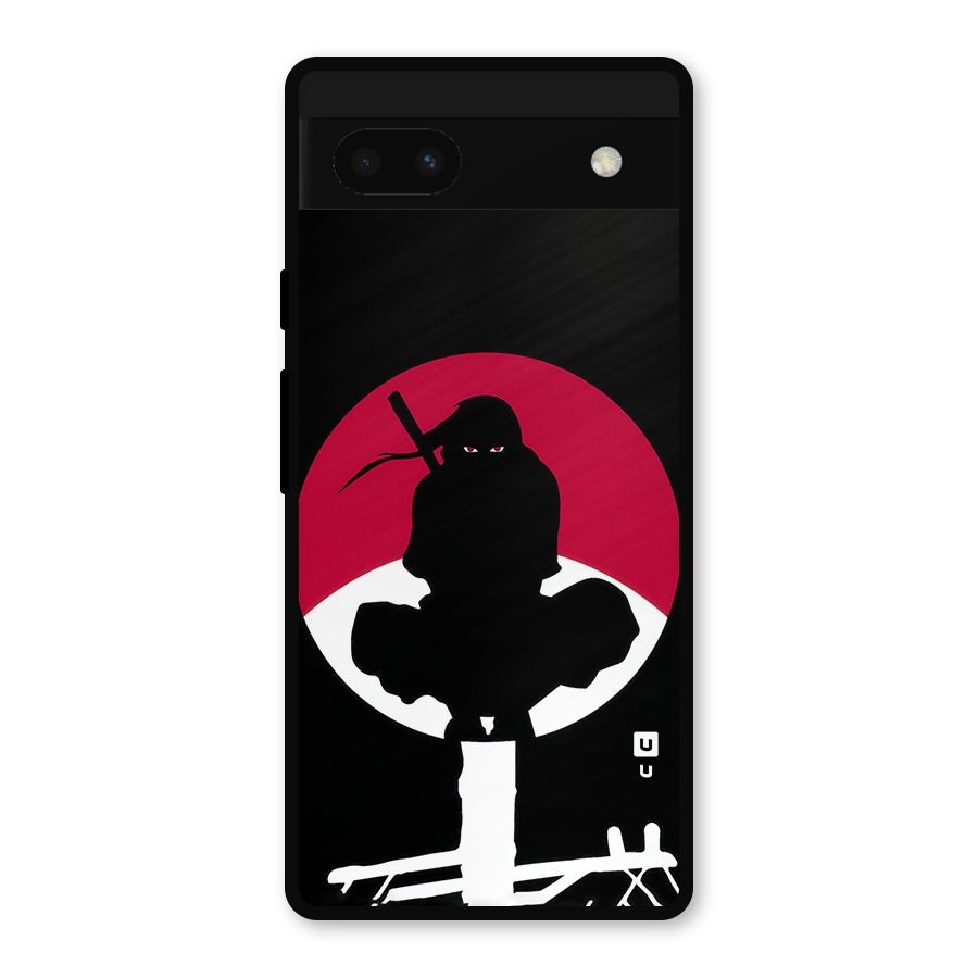 Uchiha Itachi Minimalist Metal Back Case for Google Pixel 6a