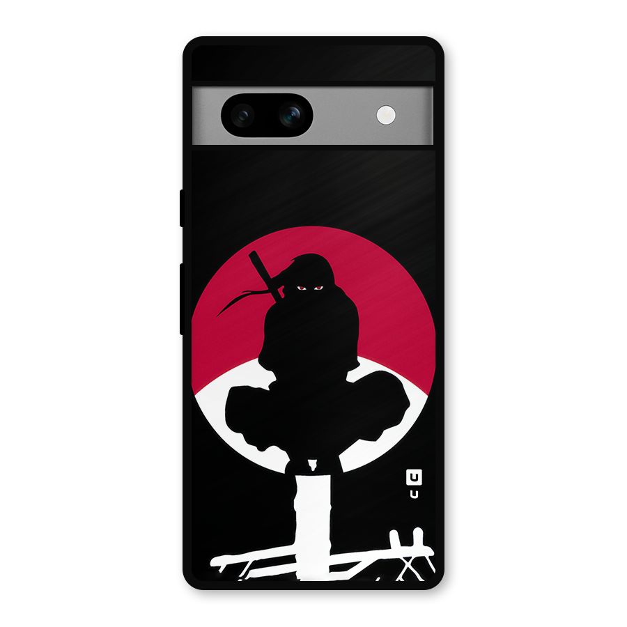 Uchiha Itachi Minimalist Metal Back Case for Google Pixel 7a