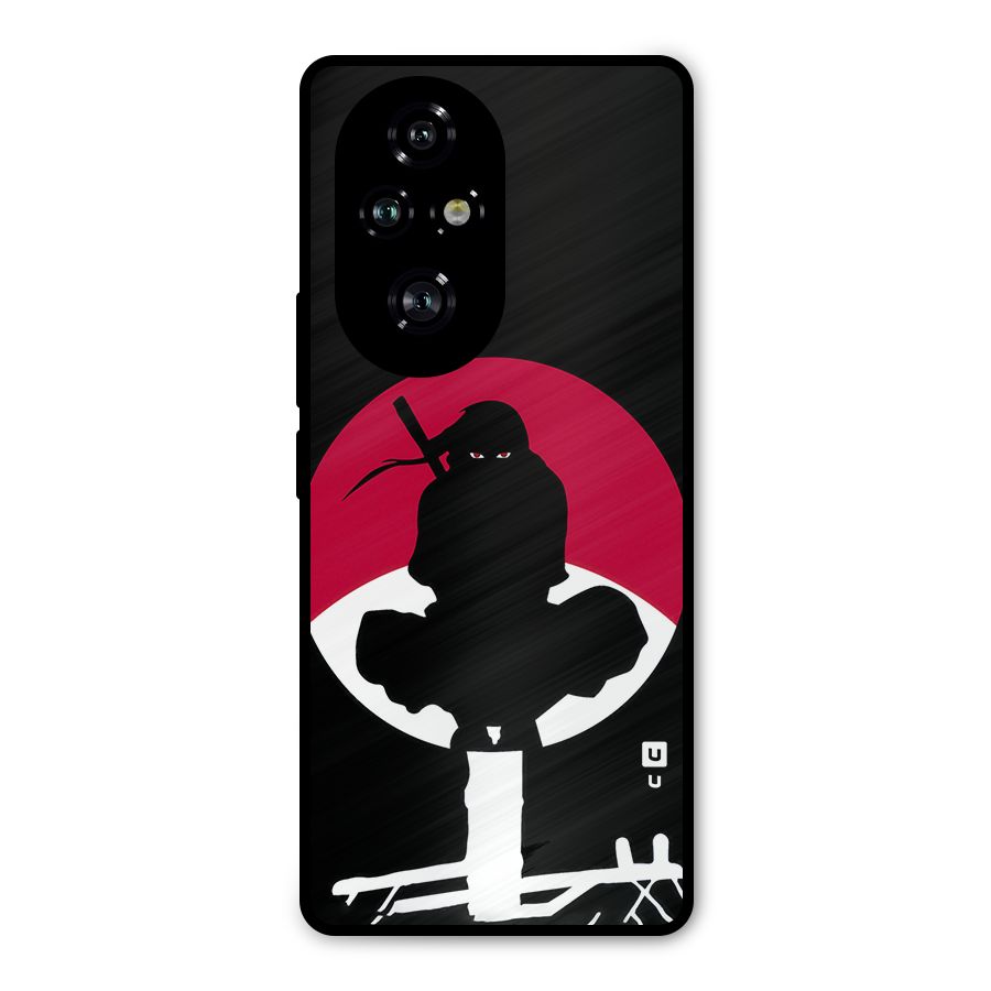 Uchiha Itachi Minimalist Metal Back Case for Honor 200 Pro