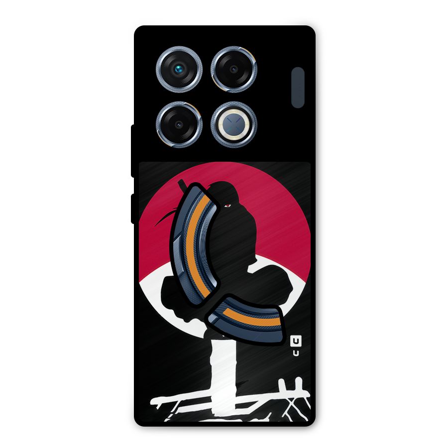 Uchiha Itachi Minimalist Metal Back Case for Infinix GT 20 Pro