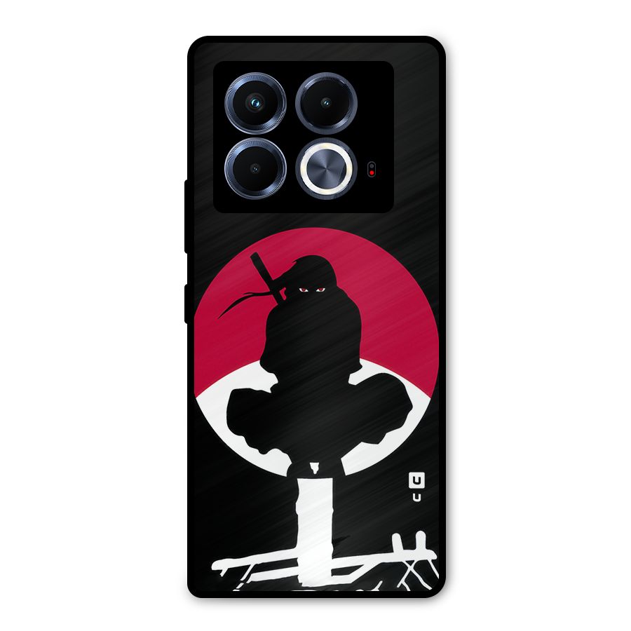 Uchiha Itachi Minimalist Metal Back Case for Infinix Note 40 5G
