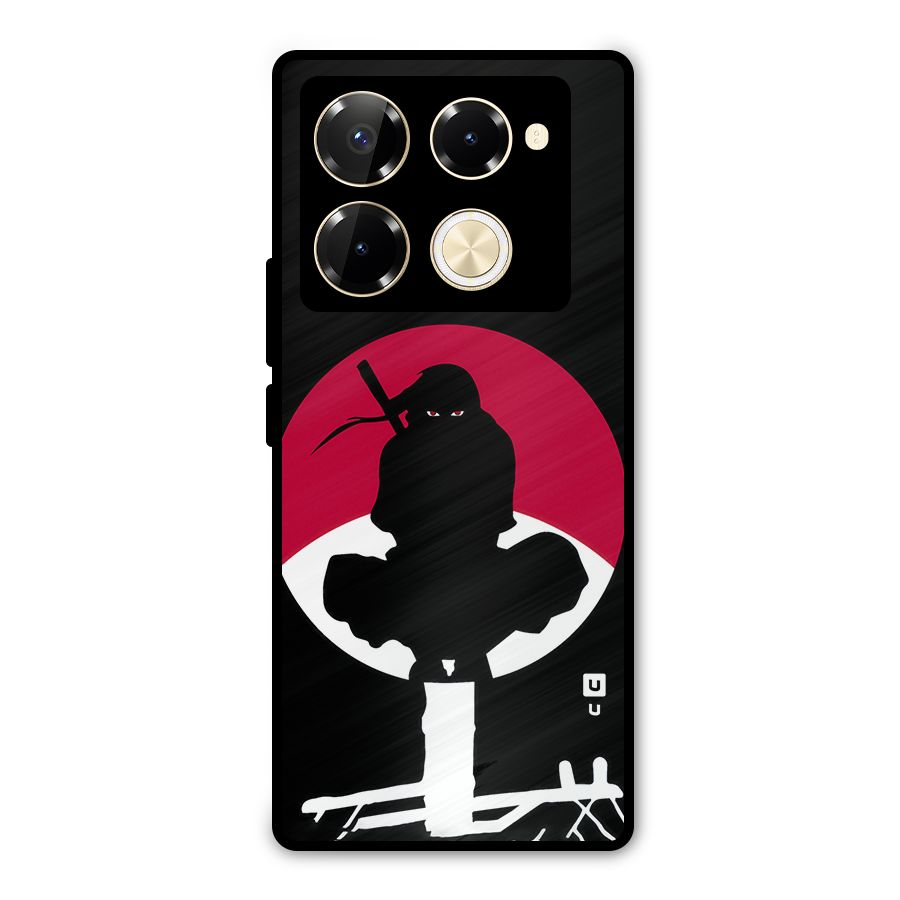 Uchiha Itachi Minimalist Metal Back Case for Infinix Note 40 Pro Plus